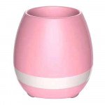 Wholesale Music Flowerpot LED Light Portable Bluetooth Power Speaker K3 (Pink)